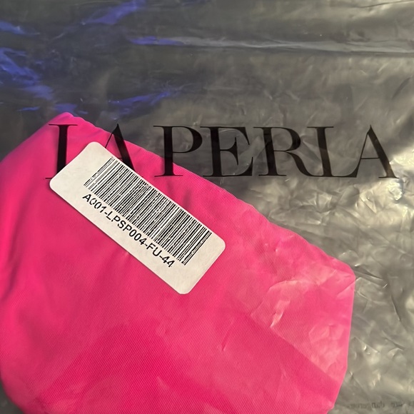 NWT La Perla Bikini Bottom Studio Slip Donna Mare Hot Pink Size 8 - Picture 4 of 4